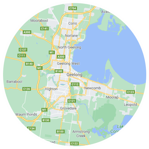 Map of Geelong, VIC