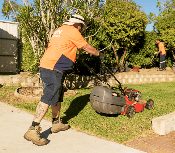 Garden lawn mowing discount services