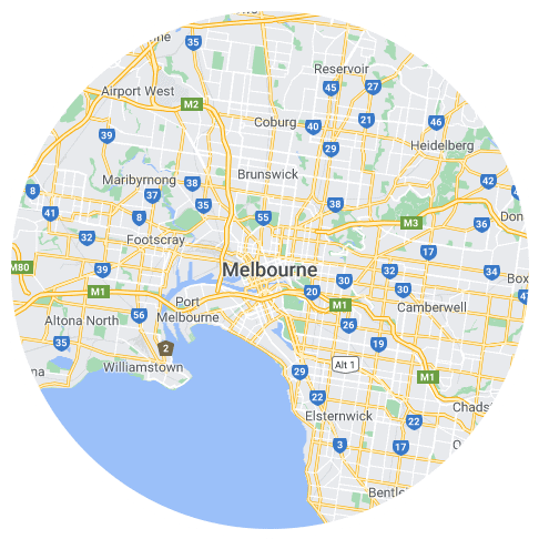 melbourne-service-area Map of Melbourne, VIC