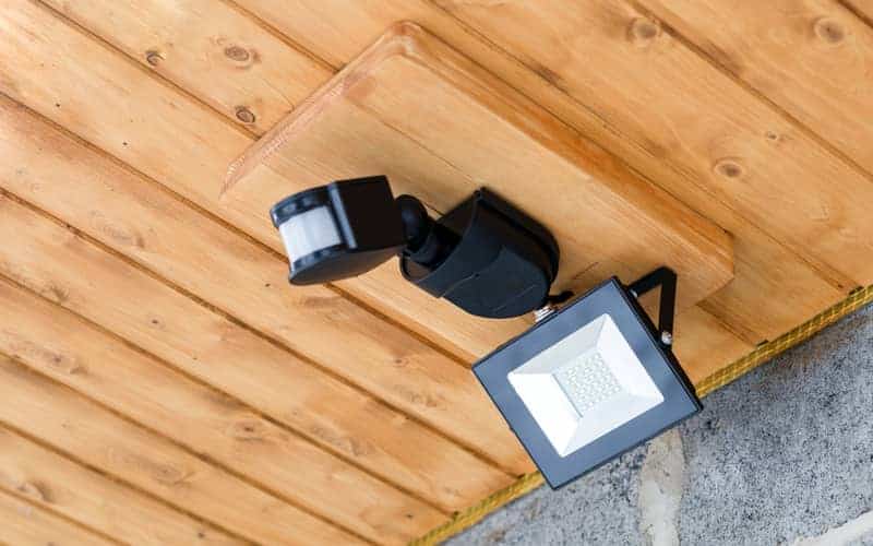 LED outdoor lantern with motion sensor
